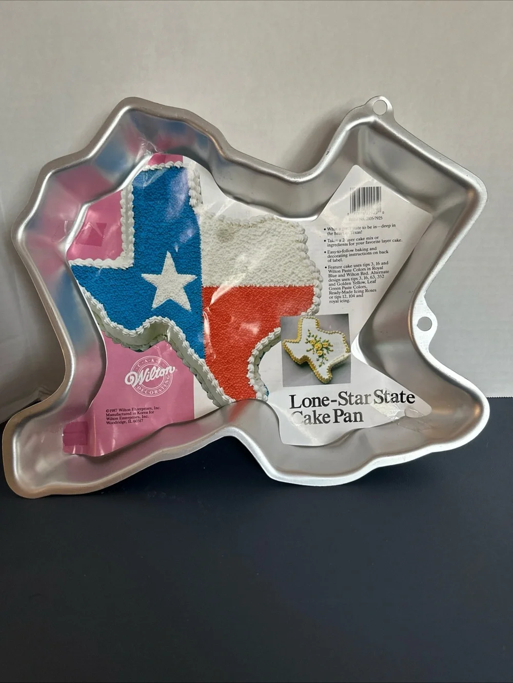 NEW Vintage WILTON Lone-Star Texas Cake Pan 2105-7925